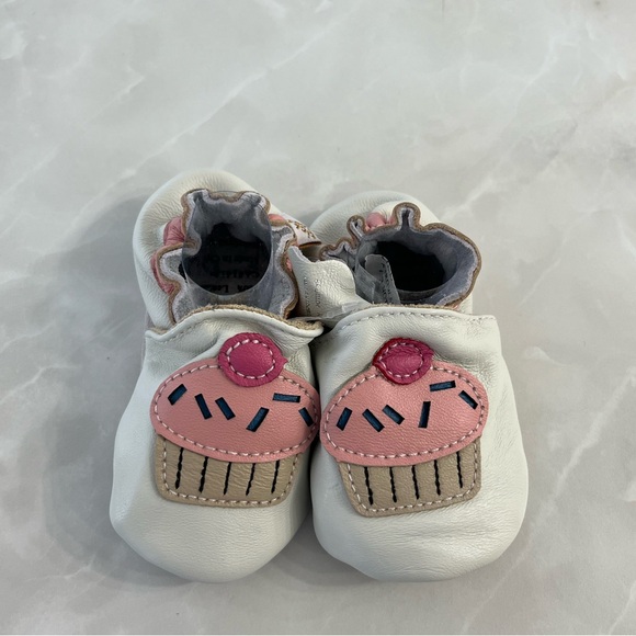 Genuine Leather Baby Infant Shoes Tickle Toes Elastic Enclosure Slip-on Moccasin - Picture 1 of 7